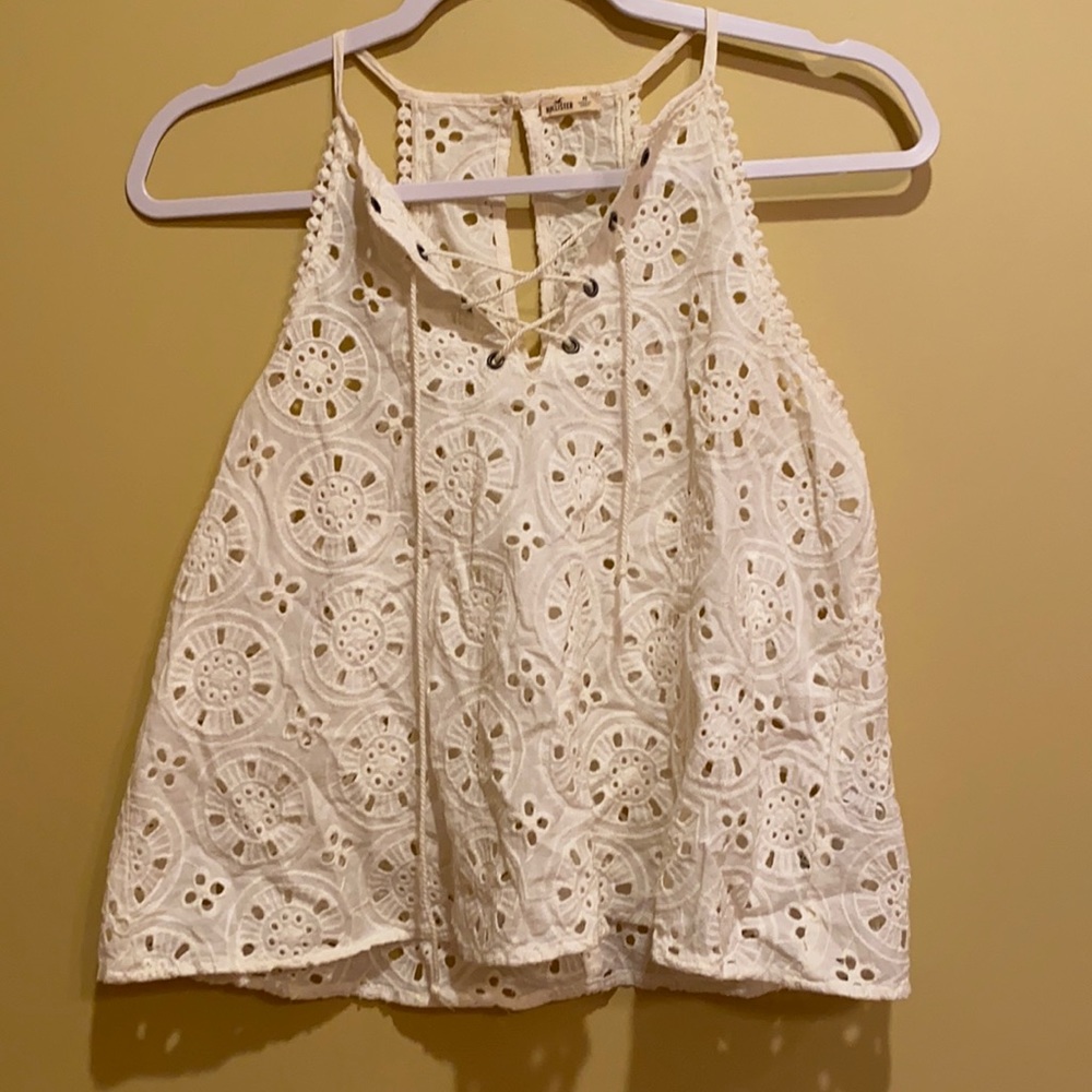 Lace up cut out tank